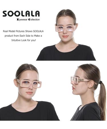 SOOLALA The Reading Glasses Company Blue Light Blocking Womens Reading Glasses Pink 1.5 x - Buy Online on GoSupps.com