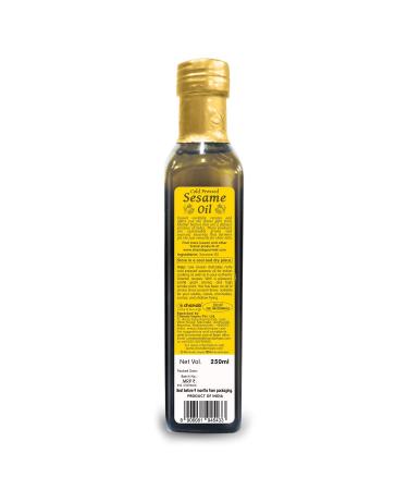 Isvaari 100% Pure Cold Pressed Sesame Oil 8 Oz - Ideal for Cooking - Buy Online on GoSupps.com