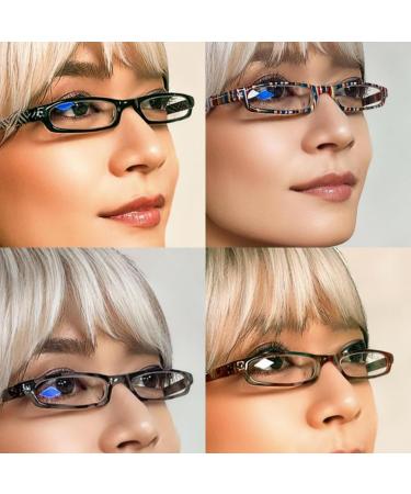 Miyui Japan Blue Light Blocking Reading Glasses for Women & Men - Slim Tube Readers - 2.0x Magnification - Buy Online on GoSupps.com