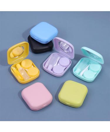 Beautiful Yellow Travel Kit for Contact Lenses - NFEGSIYA Mini Lens Case with Mirror | Easy Carry & Perfect for International Shipping - Buy Online on GoSupps.com