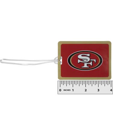 NFL San Francisco 49ers Vinyl Luggage Tag 2pk - Red | Official Team Merchandise - Buy Online on GoSupps.com