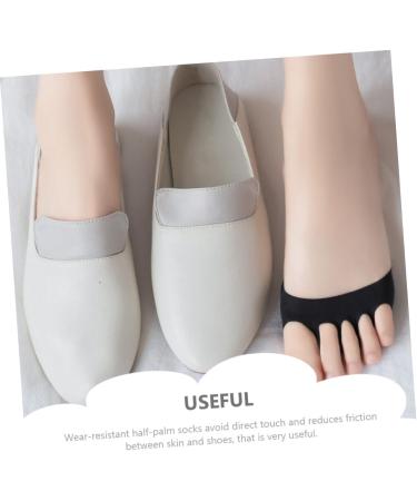 FRCOLOR 8 Pairs Forehand Cushion Foot Cushion for Women High Shoe Insoles Portable Toe Socks Metatarsal Pad Front Feet Insole Front Socks Half Socks Women Five Toe Socks - Buy Online on GoSupps.com