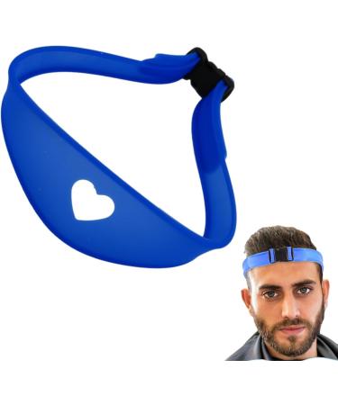 Paodduk Adjustable Neck Hair Guide Hairline Trimming and Shaping Tool | Adjustable Curved Silicone Haircut Bands for Hair Salons and Home Blue - Buy Online on GoSupps.com