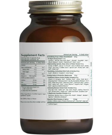 PURE SYNERGY Superfood | 270 Capsules | Certified Organic | Non-GMO | Green Superfood for Energy and Wellness - Buy Online on GoSupps.com