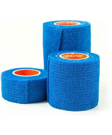 Latex Free Cohesive Bandage 5cm x 4.5m Blue - 1 Roll | First Aid 4 Sport - Buy Online on GoSupps.com