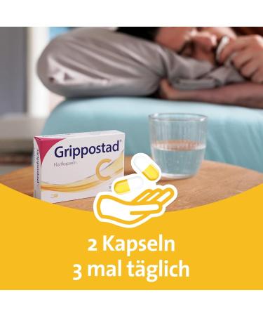 Grippostad C Flu Capsules - Paracetamol Vitamin C & Caffeine | 3x24 Hard Capsules for Cold Relief - Fast International Shipping - Buy Online on GoSupps.com