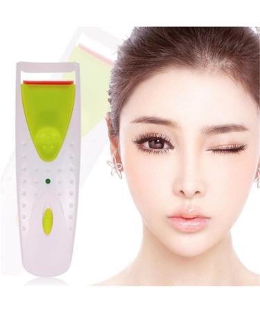 Heated Eyelash Curler Professional Naturally Lashes Curler with Silicone Refill Pad Curling Tool Fast Heating Up Portable Mini Lash Curler for Women Long Lasting Naturally Eyelashes