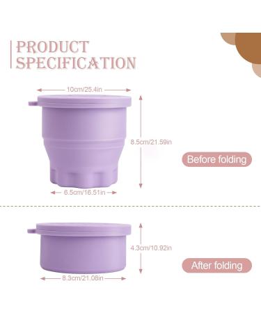 Foldable Makeup Brush Cleaning Cup Beauty Brush Cleaning and Drying Storage Cup Silicone Brush Cleaning Cup for Makeup Brushes Cleaning for Powder Puff and Beauty Blender (Purple) - Buy Online on GoSupps.com