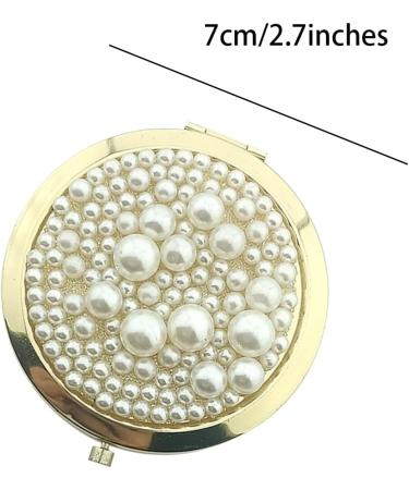 Traziewell Travel Mirror Magnifying Personalised Round Pearly Diamonds Compact Pocket Mirrors for Purse Handbag Personalised Gifts JZ000225 Jz000225 Three Seats - Buy Online on GoSupps.com