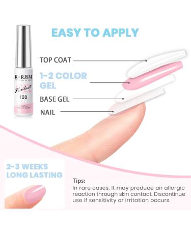 RARJSM Nail Art Gel Liner Set - 12 Pastel Colors - Thin Brush - Soak Off - DIY Nail Design - Spring Summer Collection - Buy Online on GoSupps.com