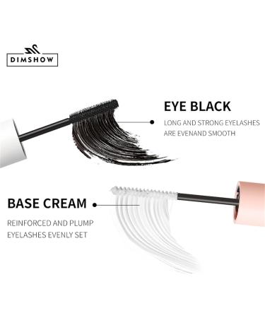 Lash Mascara - Waterproof and Smudge-Proof Telescopic Double Ended Mascara | Eyelash Mascara Volumising and Lengthening For Women Girls Rowces - Buy Online on GoSupps.com