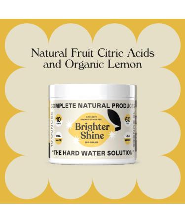 Brighter Shine - Natural Lemon Dishwasher Additive | 60 Uses Citric Acid Cleaner for Hard Water Spots Removal - Buy Online on GoSupps.com