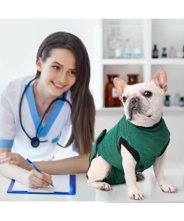 EMUST Dog Recovery Suit After Surgery Wear for Dogs Male Female Pet E-Collars Alternative Bandages Professional Dog Onesie for Surgery for Abdominal Wounds Weaning&Skin DiseasesNavy&Green Strip/XL XL Navy&Green Strip - Buy Online on GoSupps.com
