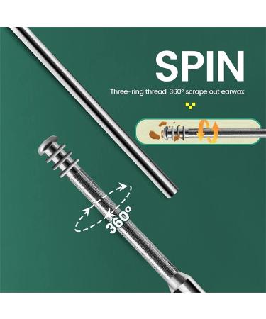 2023 Professional Ear Cleaning Master - Stainless Steel Spiral Earwax Removal Kit (Black) - Buy Online on GoSupps.com
