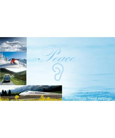Pressure Reducing Ear Plugs | Noise Reducing Silicone Hearing Protection for Travel | Flight Earplugs 2 Pairs (Blue & Gray - Buy Online on GoSupps.com