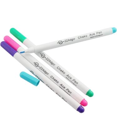 12PCS Disappearing Ink Fabric Marker Pen Set - Washable Vanishing Air Erasable Pen for Sewing Art and Lettering (6 Colors) - Buy Online on GoSupps.com