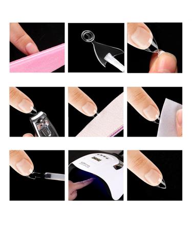 600 Pieces French Short False Nail Tips - DIY Manicure & Nail Design for Women - 12 Sizes Clear Water Drop Tips - Buy Online on GoSupps.com