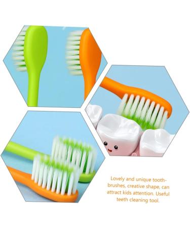 Beaupretty 8-Pack Carrot Travel Toothbrushes for Kids | Durable & Cute Household Oral Care | Perfect for Daily Use - Buy Online on GoSupps.com