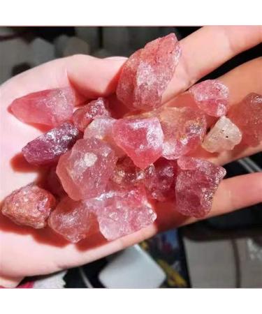 Rough Crystals Raw Strawberry Quartz Specimens for Stones 100g Gift - Buy Online on GoSupps.com