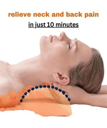 Xebular Relieflylab Trapezius Stretcher - Therapy Point Massage Device for Neck & Shoulder Relaxation (Orange) - Buy Online on GoSupps.com