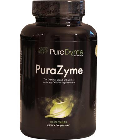 PuraDyme PuraZyme Blend of Digestive Enzymes by Lou Corona 120 Capsules