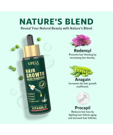 Hair Growth Serum for Men & Women | 3% Redensyl 4% Anagain Rosemary Oil | Scalp Treatment & Hair Tonic | 50 ml - Buy Online on GoSupps.com