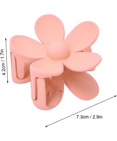 Flower Shape Hair Claw Clips Good Decoration Effect Lightweight Matte Surface Hair Catch Clip Non Slip Alloy Spring for Women Girls Headwear(Meat meal) - Buy Online on GoSupps.com