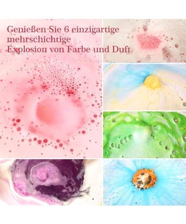 AOFMEE 6PC Bath Bomb Gift Set - Perfect Gifts for Women Kids & Moms | Bubble Bath & Bathing Balls for Birthdays Christmas & Valentine's Day - Buy Online on GoSupps.com