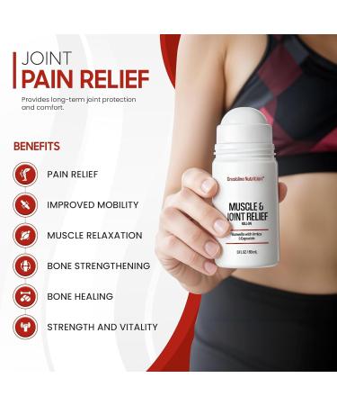 Crestline Nutrition Muscle & Joint Relief Supplement Fast Acting Formula to Soothe Muscle Discomfort Support Joint Health and Improve Flexibility - 3 fl oz / 89 ml - Pack of 2 - Buy Online on GoSupps.com