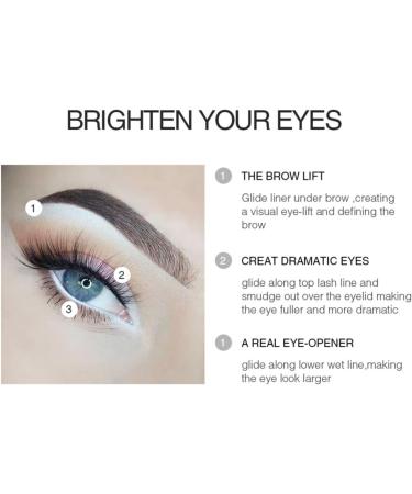 12 Pcs Eye Liner Pencil Natural Matte Long Lasting Hypoallergenic Under Eyeliners Eye Makeup Soft Crayon Pencils White Hypoallergenic Eyeliners - Buy Online on GoSupps.com