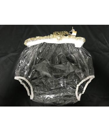 Haian ABDL Pull-On Locking Plastic Pants M Glass Clear - Secure and comfortable adult baby diaper cover - Buy Online on GoSupps.com