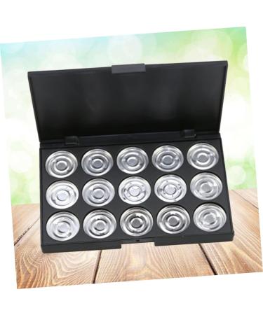 CRILSTYLEO 3pcs 15 Empty Cosmetic Case Travel Cosmetic Case Travel Makeup Case Empty Makeup Eyeshadow Silver - Buy Online on GoSupps.com
