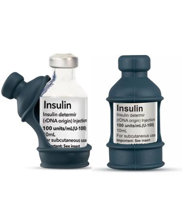 3 pieces of insulin bottle protective cover for diabetics silicone insulin bottle protective cover for protecting the insulin philums before breaking (gray) - Buy Online on GoSupps.com