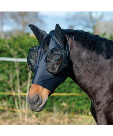 Busse fly mask Twin Fit Flexi in black WB Black