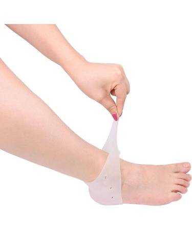 Soft Silicone Sleeves for Heel and Ball of Foot - 2 Pairs - Pain Relief & Comfort - Adjustable Size Gel Sleeves - Buy Online on GoSupps.com