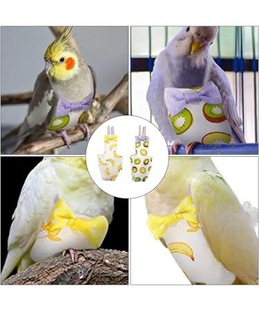 ULTECHNOVO 2Pcs Bird Diapers - Breathable Parrot Nappy for Flying Pets | Small Animal Supplies - Buy Online on GoSupps.com