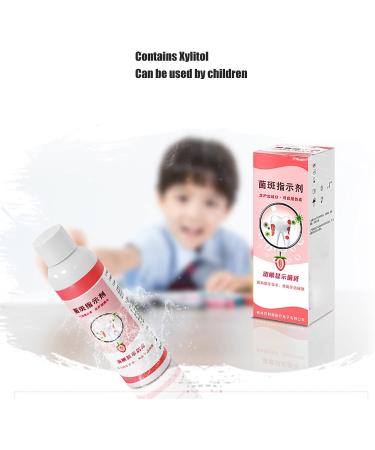 Plaque Disclosing Agent & Denture Cleaner 60ml - Dental Tartar Test & Toothpaste Examination Liquid for Home with Measuring Cup - Men, Women, Kids - Buy Online on GoSupps.com