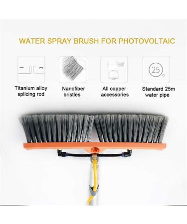 Solar Photovoltaic Panel Cleaning Water Spray Brush Professional High Altitude Window Glass Cleaning Tool Washing Set Equipment Extension Pole for Cars Caravan Truck 35cm Brush Head 7M/24FT - Buy Online on GoSupps.com