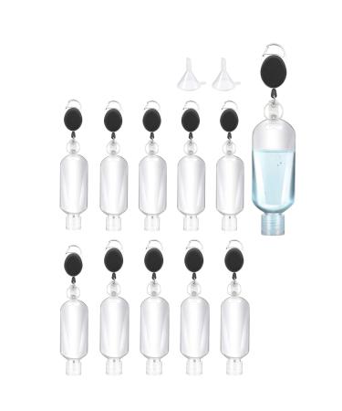 10 Pcs 50ml Refillable Travel Bottles Containers with Belt Clip Hook Empty Plastic Bottles for Travel Outdoor Activities School - Reusable (EE-Travel-10) - Buy Online on GoSupps.com
