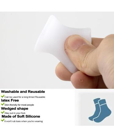 Soft Gel Toe Separator for Bunion Correction - Comfortable SEBS Toe Spacers for Men & Women - Hammer Toe & Big Toe Straightener - High Elasticity White - Buy Online on GoSupps.com