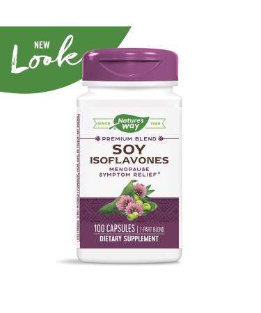 Nature's Way Soy Isoflavones 100 Capsules - Supports Hormonal Balance & Wellness - Buy Online on GoSupps.com