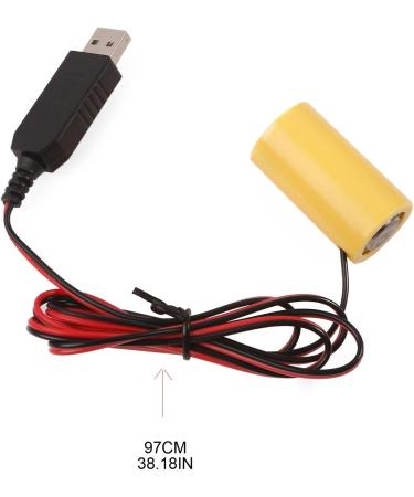 USB to 4.5V LR14 C Battery Eliminator - Power Supply Cable for Toy Controllers & Water Heaters | International Shipping Available - Buy Online on GoSupps.com