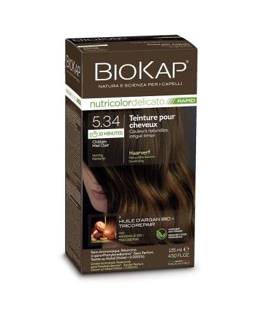 BIOKAP Biokap Delicato rapid hair colour 5.34 light honey brown