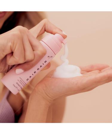 Hair Gain Scalp Foam: Vegan Exfoliating Treatment for Fuller Thicker Hair | Sulphate-Free Gluten-Free Halal | Reduces Oily Scalp and Hair Flakes | Reduce Hair Shed | 50ml - Buy Online on GoSupps.com