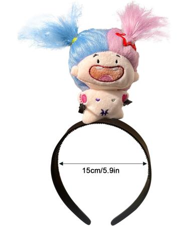 Doll Hairband - Cartoon Plush Hairband Doll Headband | Cute Hairhoops for Styling Makeup Fashion Plush Doll Hairband for Girls Kids Pisces - Buy Online on GoSupps.com