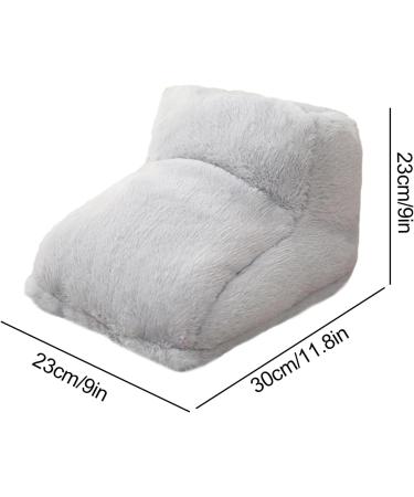 Electrical Foot Warmers - Soft Thickened Heating Pillow Non-Slip Full Size Foot Heater for Workplace & Winter Gifts - Cozy Gray - Buy Online on GoSupps.com