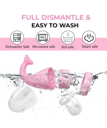 Universe Silicone Baby Food Feeder (2 Pack with 4 Additional Silicone Sacs) BPA-Free Food Grade Silicone Fruit Feeder & Mesh Teethers for Babies - Buy Online on GoSupps.com