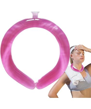 Cooling Neck Wraps for Summer Wearable Ergonomic Cooling Wraps | Portable Neck Coolers for Fitness Multipurpose Cooling Products for Work Fitness Pink - Buy Online on GoSupps.com
