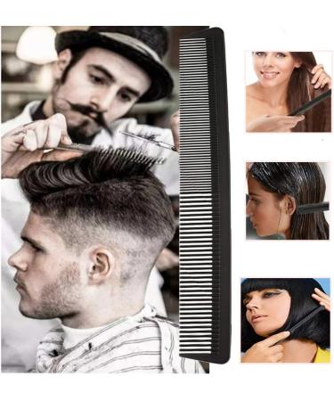 Professional Carbon Fibre Hair Cutting Comb - Fine & Standard Tooth, Heat Resistant, Anti Static - Hairdressing Styling Tool - Buy Online on GoSupps.com