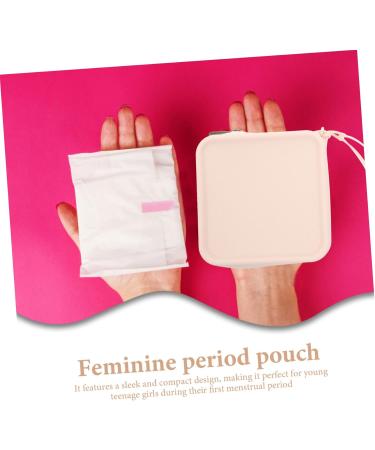Coolhiya Women's Bandages Storage Bag | Compact Makeup & Period Pocket Tampon Holder | Reusable & Portable with Zipper - Buy Online on GoSupps.com